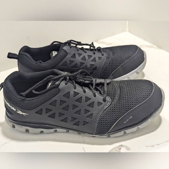 Reebok Sublite Cushion Work RB4041 Men Work safety Black 15 Wide sneakers shoe - Picture 2 of 11
